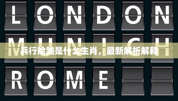 兵行险路是什么生肖，最新解析解释